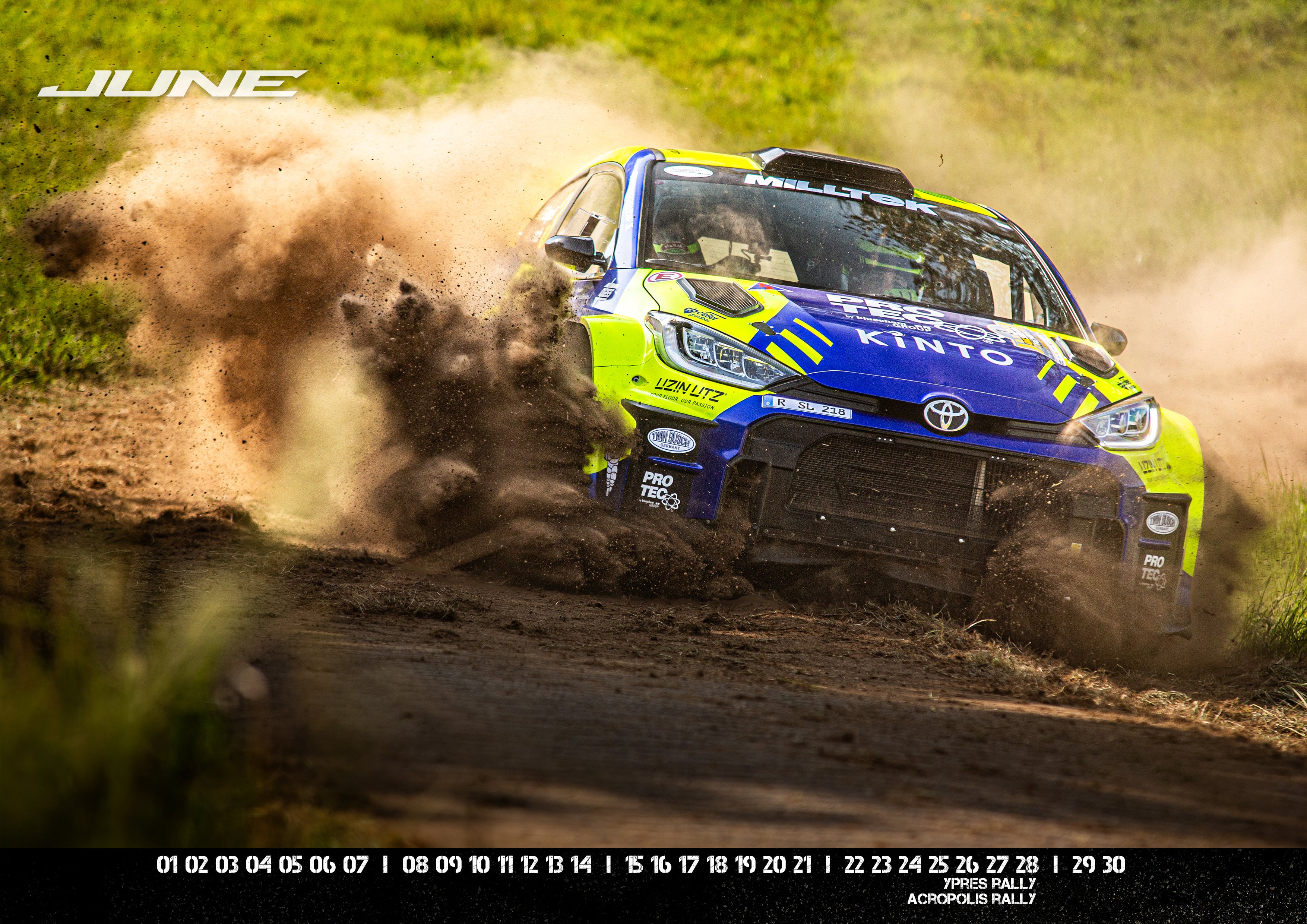 RALLYING 2026 Calendar | incl. FREE SHIPPING and 1€ charity fee!